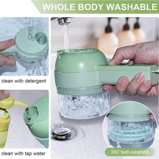 4 in 1 Handheld Electric Vegetable Cutter Set