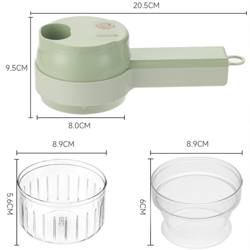 4 in 1 Handheld Electric Vegetable Cutter Set