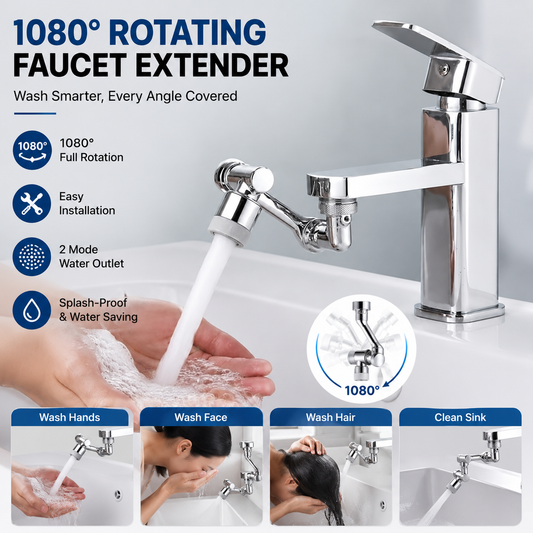 2 Mode Splash Filter Kitchen Tap Extended Faucet