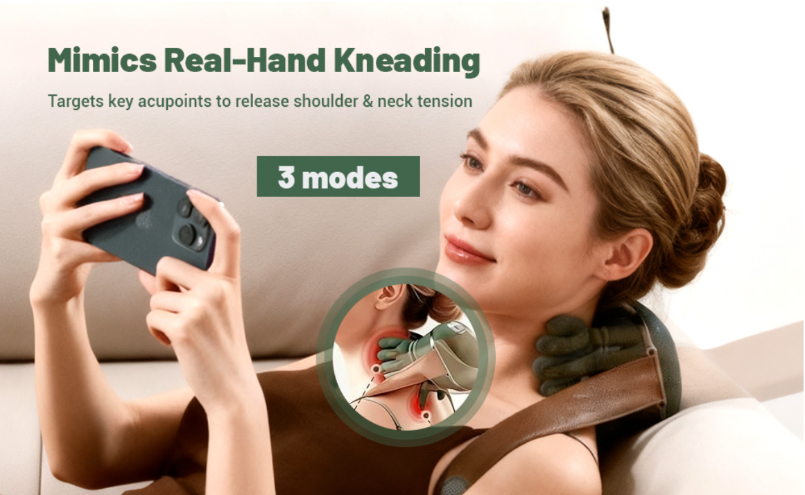 Wireless Portable Neck and Back Massager