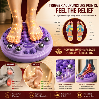 Acupoint Stress Relief Foot Roller Relaxing Massager