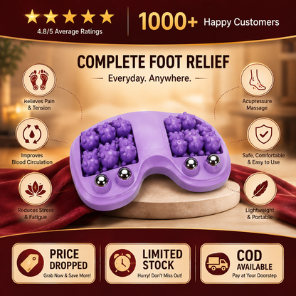 Acupoint Stress Relief Foot Roller Relaxing Massager