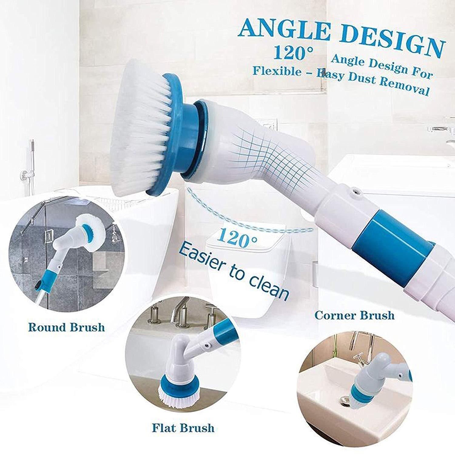 Mop - 360º Cordless Multipurpose Power Surface Cleaner With 3 Cleaning Brush
