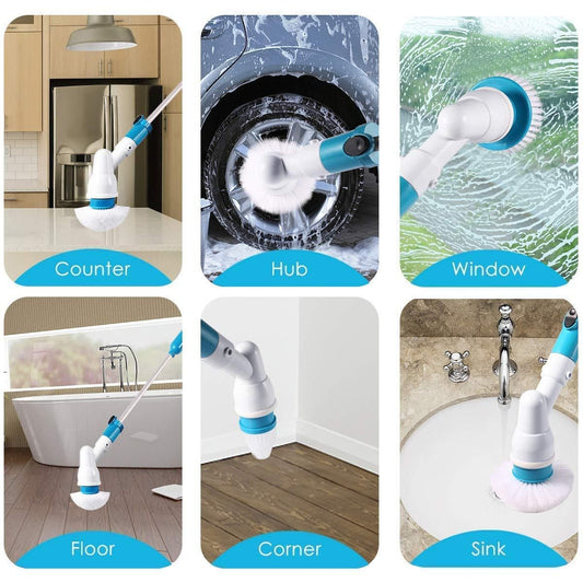 Mop - 360º Cordless Multipurpose Power Surface Cleaner With 3 Cleaning Brush
