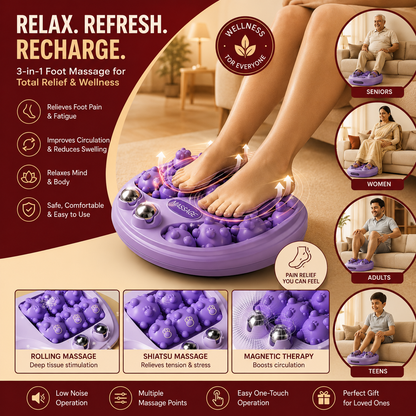 Acupoint Stress Relief Foot Roller Relaxing Massager
