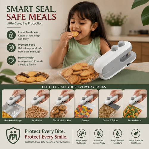 PAXUVO™ SmartSeal Mini USB Rechargeable Portable Heat Sealer