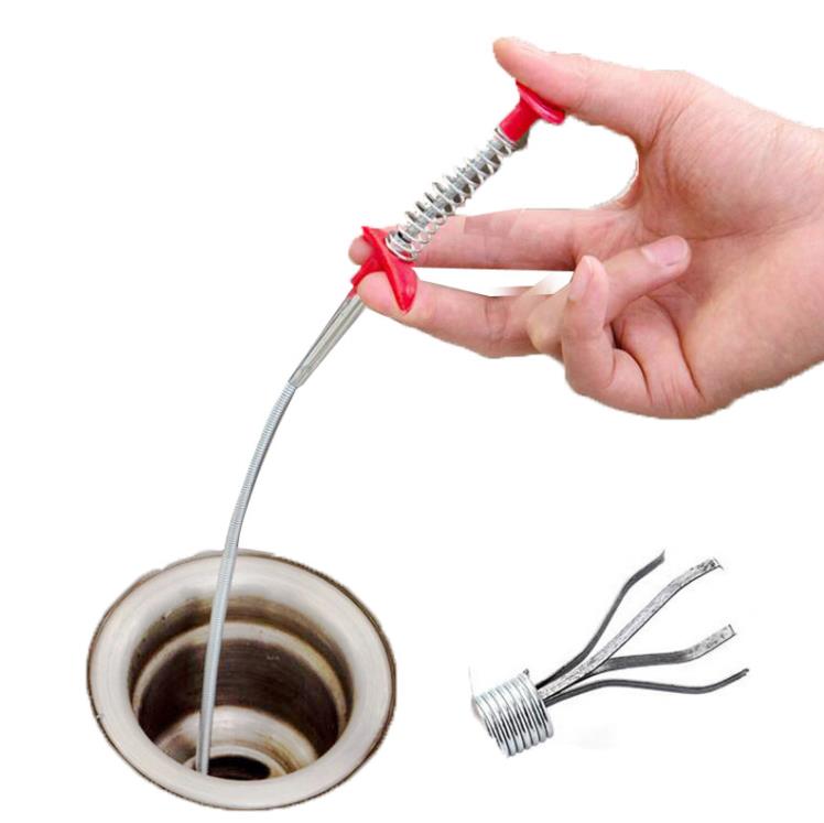 Stainless Steel Drain Cleaning Spring Stick