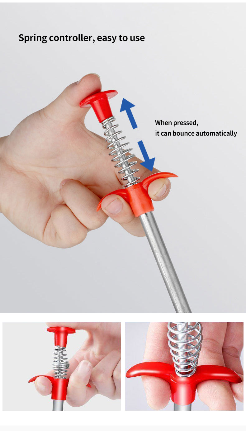 Stainless Steel Drain Cleaning Spring Stick