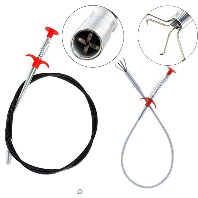 Stainless Steel Drain Cleaning Spring Stick