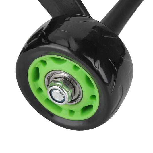 Abdominal Stomach Exerciser 4 Roller/Wheel Training Equipment Abs Massager (Green)