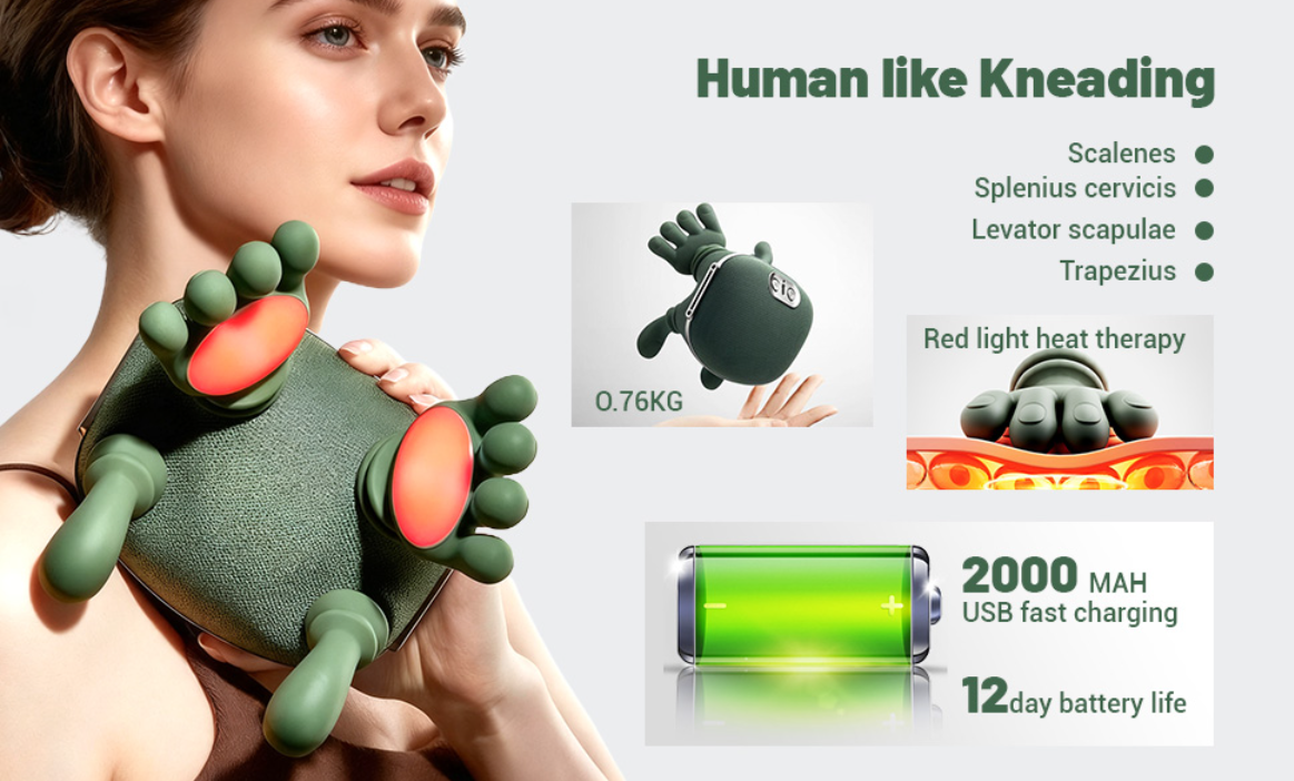 Wireless Portable Neck and Back Massager
